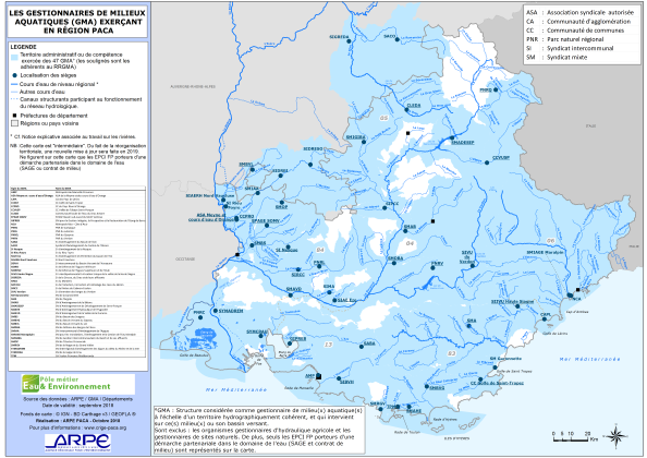 Gestionnaires De Milieux Aquatiques En R gion Provence Alpes C te D 